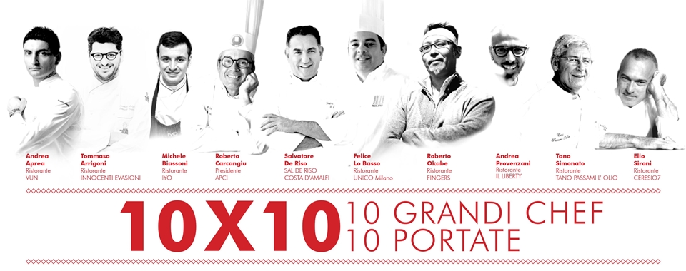 10x10 - 10 grandi Chef x 10 portate