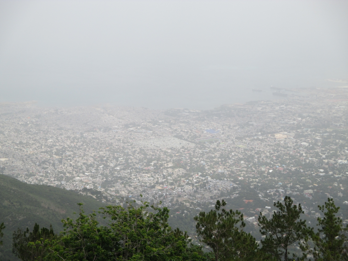 Veduta dall’alto di Port-au-Prince.