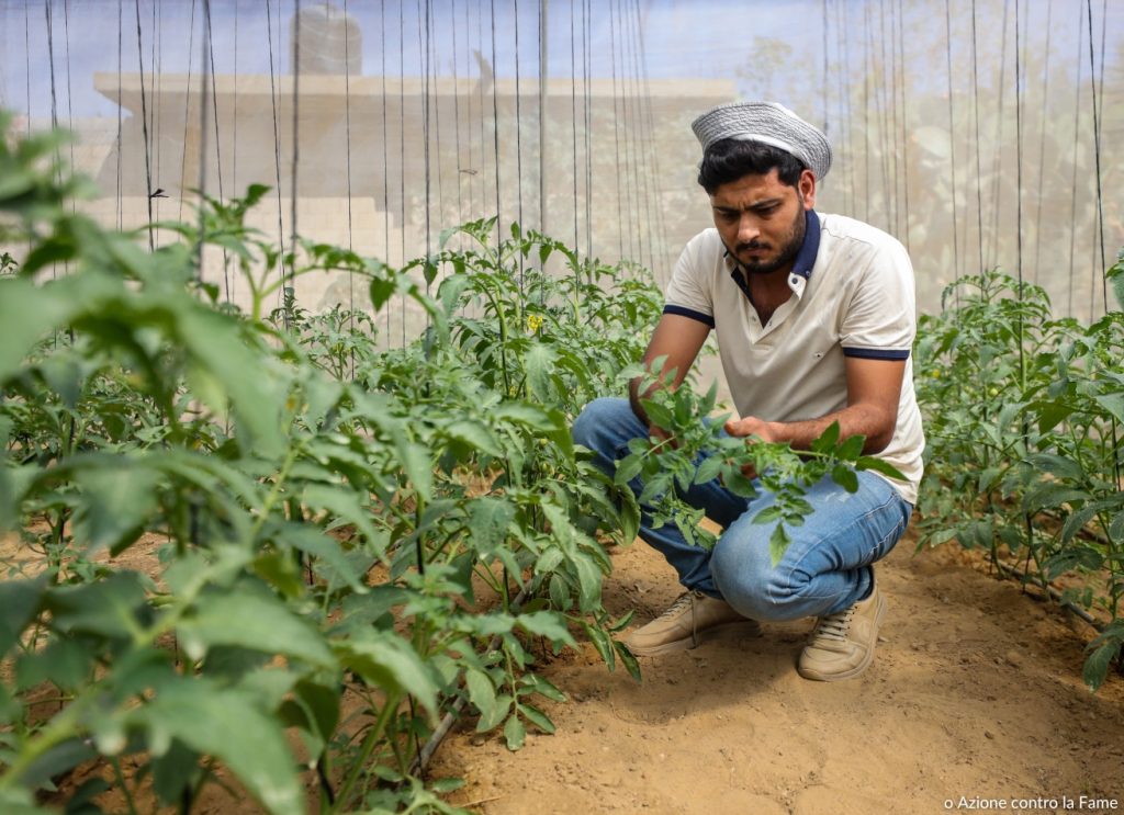 Agricoltori a Gaza