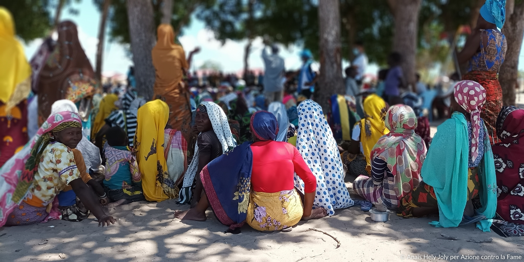 Donne e bambini in Mozambico