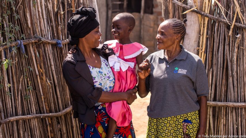 un'operatrice sanitaria di comunità