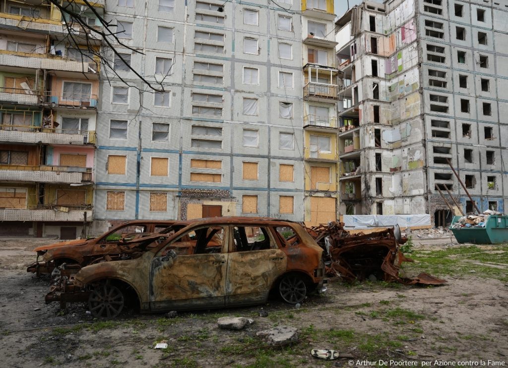 Palazzi distrutti guerra Ucraina