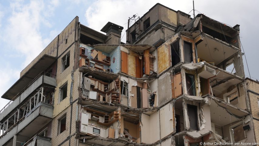 Palazzi distrutti guerra Ucraina