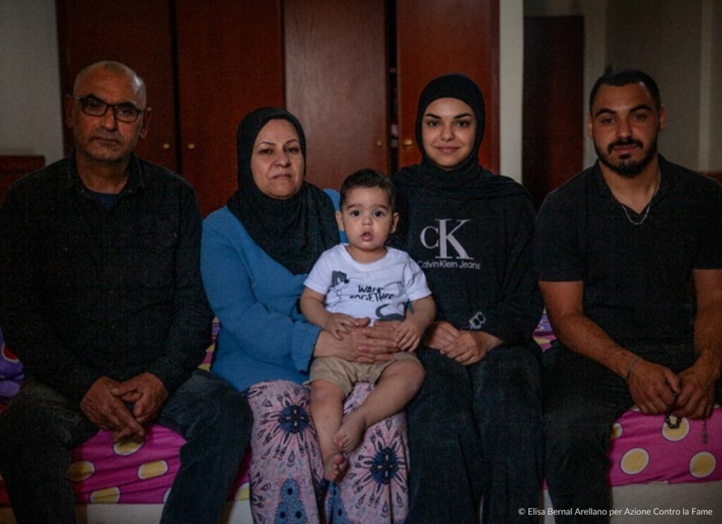 Libano famiglie sfollate